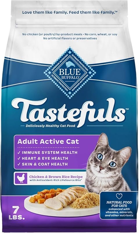 Blue Buffalo Tastefuls Natural Dry Cat Food for Kittens, Chicken and Brown Rice