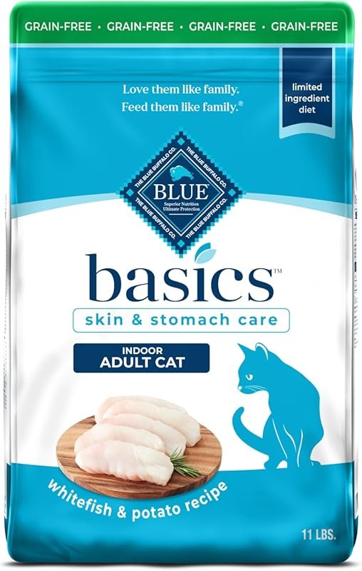 Sensitive Stomach Dry Cat Food: Grain-Free Limited Ingredient Fish & Potato for ...