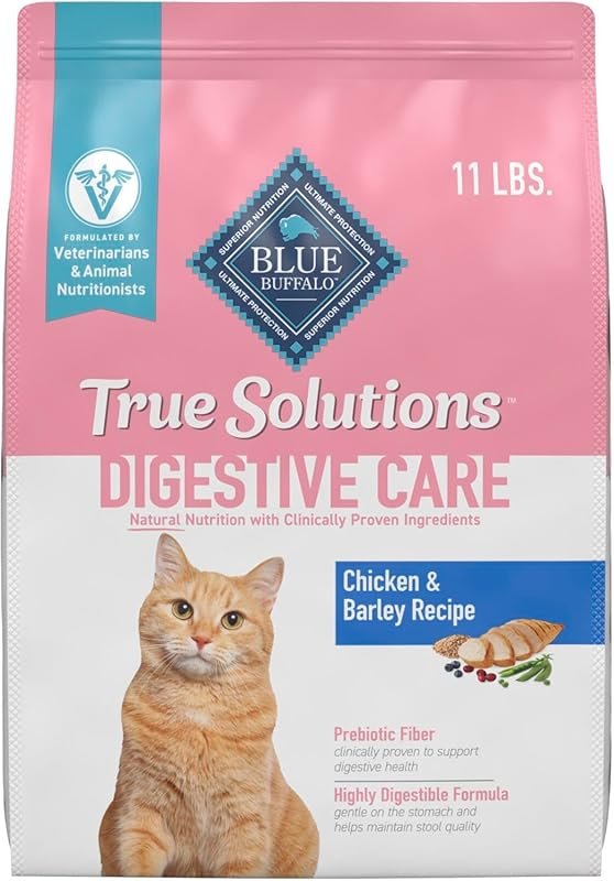 Blue Buffalo Dry Cat Food for Adult Cats with Sensitive Stomachs, Digestive Care...