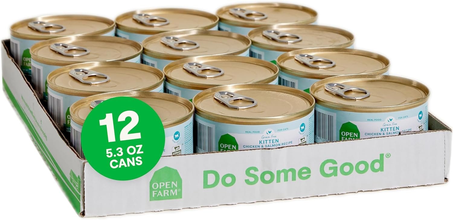 Open Farm Wet Kitten Food Pate: Grain-Free, Legume-Free Chicken & Salmon Formula