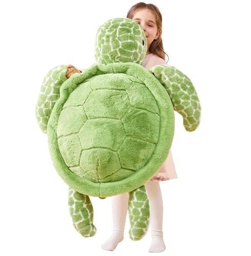 IKASA Giant Sea Turtle Stuffed Animal Plush 30-Inch Toy