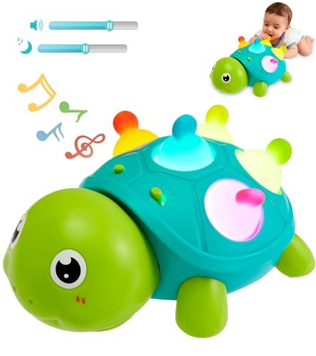 Baby Crawling Turtle Toy 6 9 12 Months Sensory Musical
