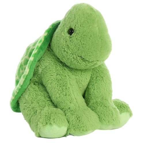 Aurora® Cuddly Turtle Stuffed Animal - Cozy Green 14 Inches