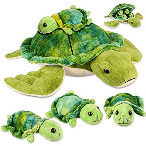 Aoriher 5 Piece Plush Sea Turtle Set Stuffed Animal Toys