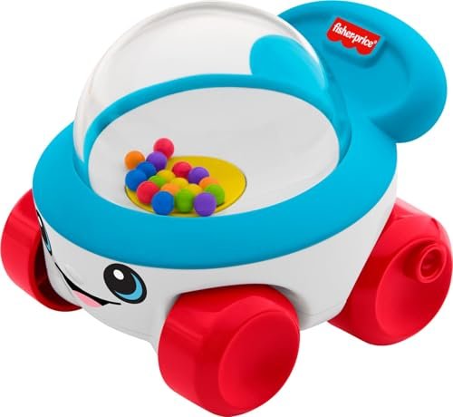 Fisher-Price Baby Toy Corn Popper Push-Along Vehicle with...