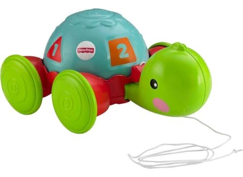Fisher-Price Pull-Along Turtle, Baby and Toddler Pull Toy