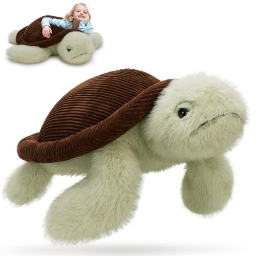MorisMos Giant Sea Turtle Stuffed Animal Plush 51 Inch...