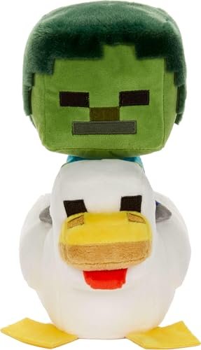 Mattel Minecraft Plush Zombie Chicken Jockey Toy, 8-inch...