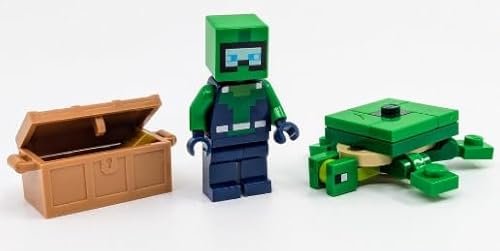 LEGO Minecraft: Diver Minifigure with Treasure Chest and...