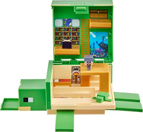 Mattel Minecraft Transforming Turtle Hideout, Authentic...