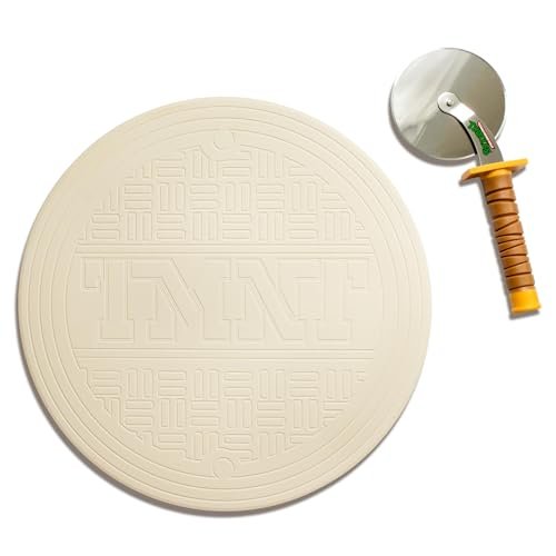 Teenage Mutant Ninja Turtles Pizza Cutter and Baking Stone...