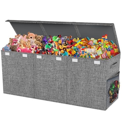 Mabahoo Extra Large Toy Box Chest with Lids Storage...