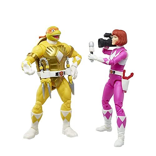 Husbro MMPR/TMNT Lightning,Mike and April as Yellow and...