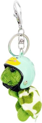 Dwuww Green Plush Turtle Keychain, Funny Pendant Plush Doll