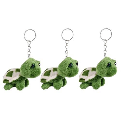 Jowxsx Green Mini Sea Creatures Turtle Doll Plush Keychain