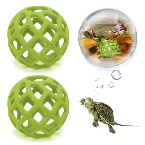 BUYBYLOV Turtle Feeder Ball, Aquatic Turtle Tank Toy...