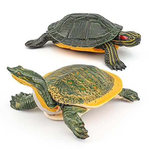 GUFOPONAS Large Turtle Toys for Kids 2PCS Realistic...