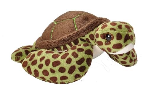 Wild Republic Pocketkins Eco Green Sea Turtle, 5 Inch Plush