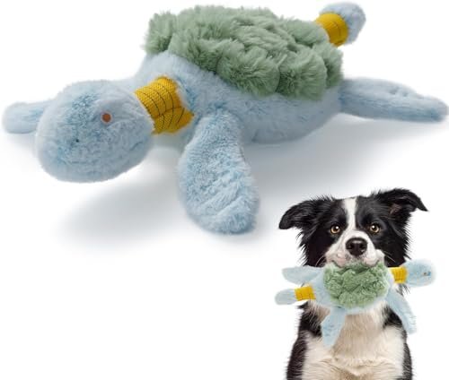 Fuzzwoof Squeaky Dog Toy, New 2025 Turtle Tug of War