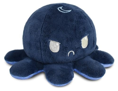 TeeTurtle Reversible Octopus Plushie 4-Inch Day + Night...