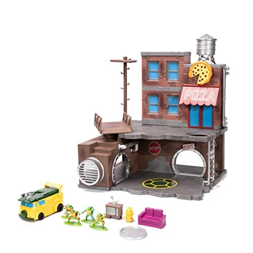 Teenage Mutant Ninja Turtles Turtle Lair Nano Scene with...