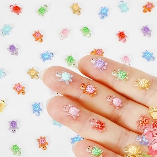 300 Pack Luminous Mini Resin Turtles, Tiny Fairy Garden...