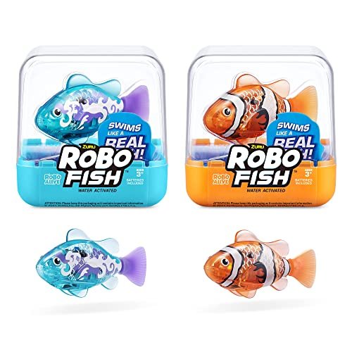Robo Alive Robo Fish Robotic Swimming Fish ZURU 2 Pack