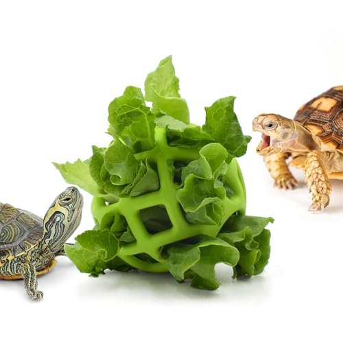 JJMOLLE Turtle Feeder Ball - Slow Feeder Foraging Toy