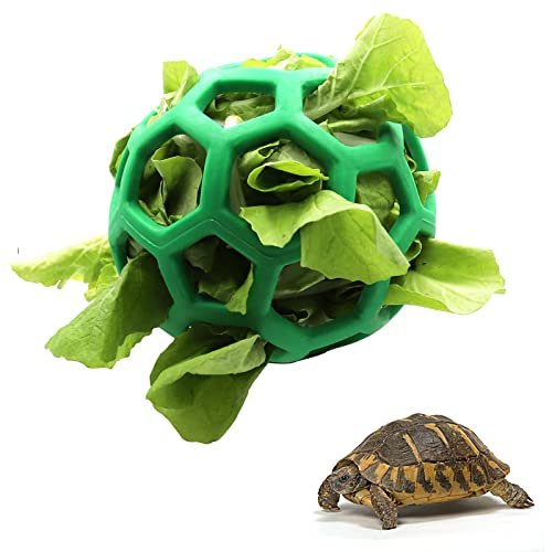 Tortoise Treat Ball Toy Hay Fruit Vegetable Hanging Feeder
