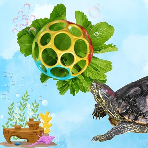 Homedy Crafts Aquatic Turtle Feeder Treat Ball Enrichment...
