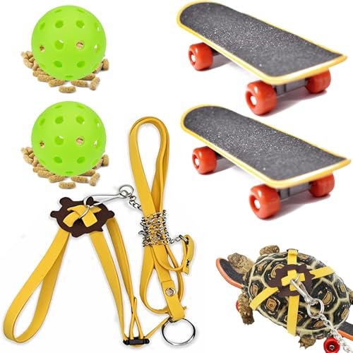 Turtles Playing and Training Toys Set, 1 Leash and...