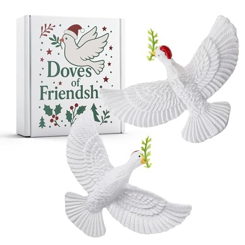 ElectricWise Turtle Dove Christmas Ornaments with Gift Box,...
