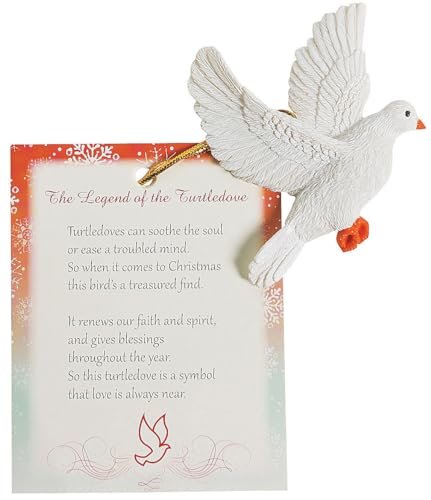 Legend of The Turtle Dove Resin Hand Painted Christmas...
