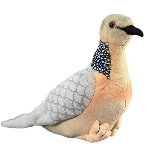 POPOTATO Realistic Spotted Dove Plush - 9'' Turtle Dove