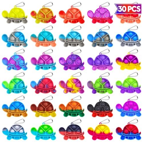 Pop Fidget Toys Bulk Its Kids Party Favors Turtle Keychain