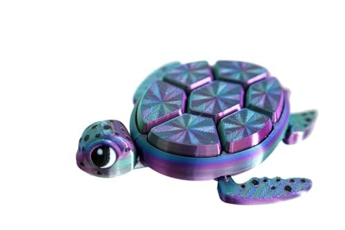 SWANKYVIEW Iridescent Turtle Fidget Clcker – Unique...