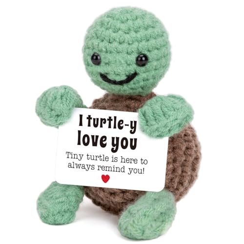 4THFARMES Mini Funny Turtle Crochet for Her and Him Gifts