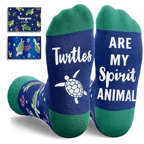 HAPPYPOP Turtle Gifts for Women Men - Sea Turtle Socks
