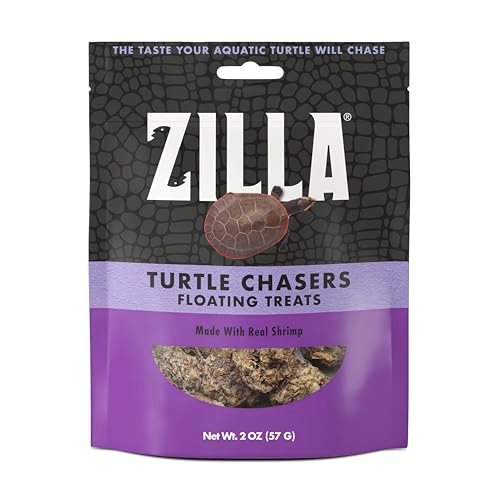 Zilla Turtle Chasers Floating Treats, Made with Real Shrimp