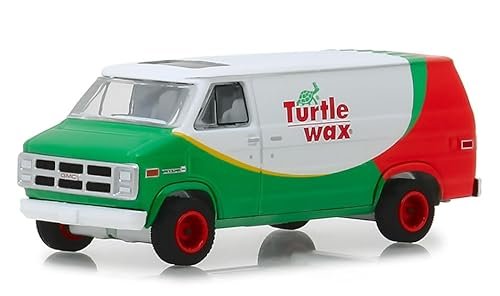 1983 Vandura Van Turtle Wax Blue Collar Greenlight 1/64...