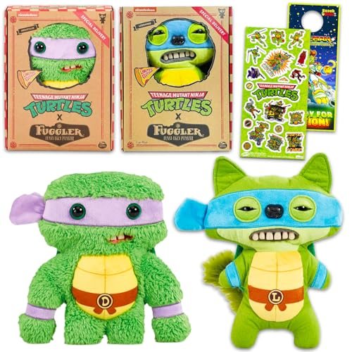 Fuggler Teenage Mutant Ninja Turtles Plushies Set Donatello...