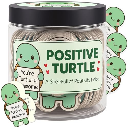 Musemory 60 Positive Cards Turtle Jar, Affirmation Cards...