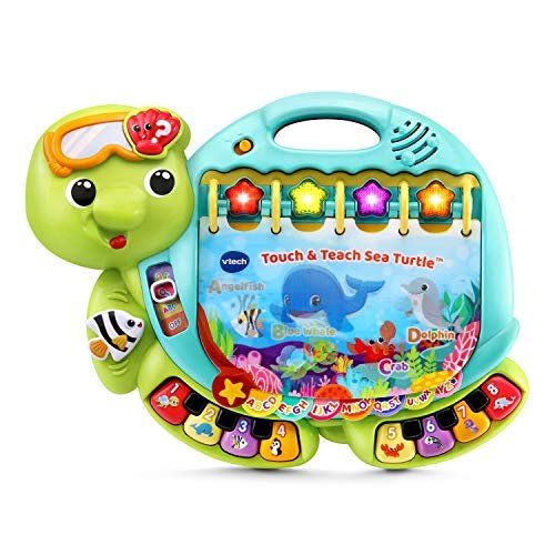 VTech Touch and Teach Sea Turtle Interactive Learning Book,...