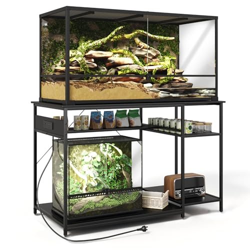 ZZJIHAI 120 Gallon Fish Tank Stand with Power Outlets