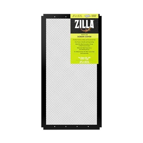 Zilla Fresh Air Screen Cover, Secure and Durable Metal Mesh
