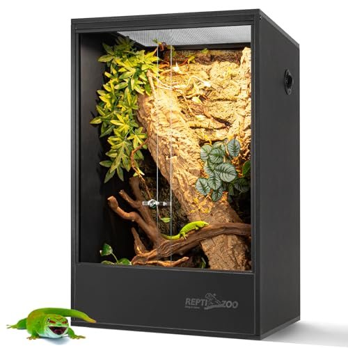 REPTIZOO 67 Gallon PVC Tall Reptile Tank, Large Terrarium...