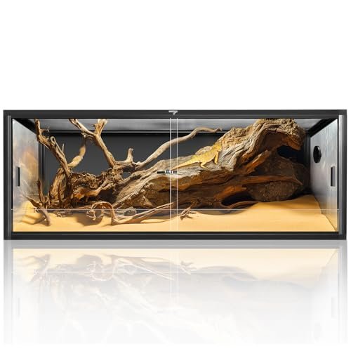 Wacool Terra 68 Gallon Reptile Tank, Large Sliding Door...
