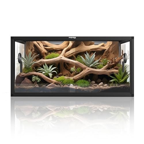Phailozoo 50 Gallon Bearded Dragon Tank, Reptile Glass...