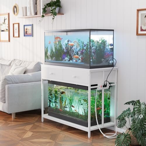 VOWNER 40 Gallon Aquarium Stand with Power Outlet and...