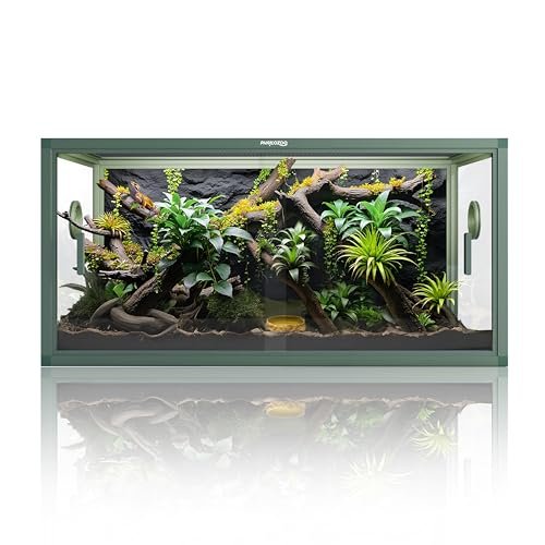 Phailozoo 50 Gallon Bearded Dragon Tank, Reptile Glass...